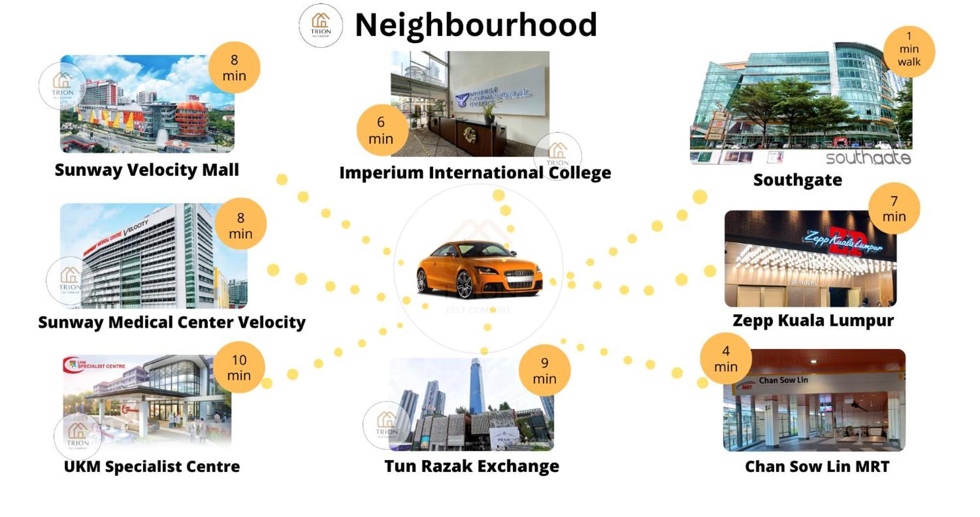 Trion Near Sunway Velocity Klcc Trx Bukit Bintang Apartamento *